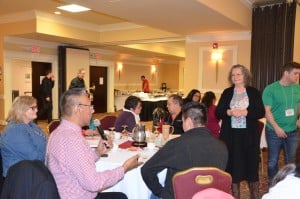 Conference participants discuss care facilitation