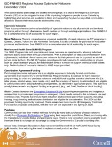 Naloxone Availability Dec 2024 ISC FNHIB First page